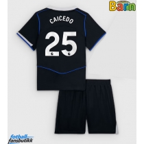 Chelsea Moises Caicedo #25 Tredjedraktsett Barn 2025-26 Kortermet (+ Korte bukser)